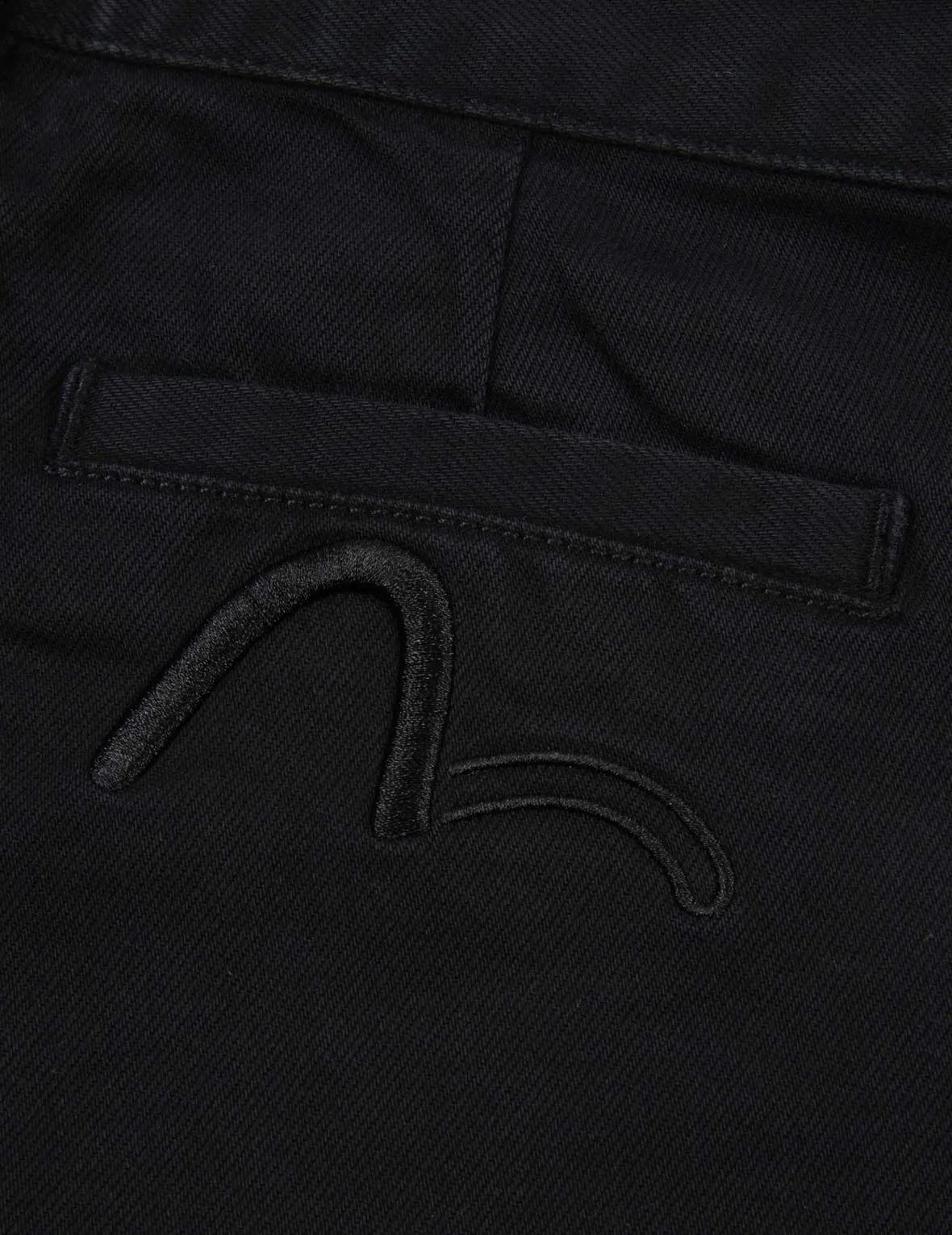 Seagull Embroidery Denim Skort
