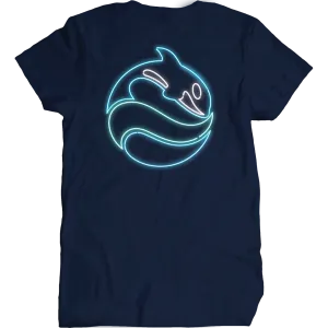 SeaWorld Neon Sign Navy Pocket Tee Adult