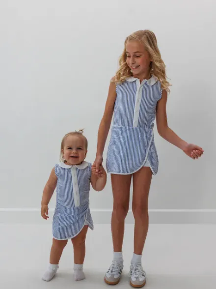 Seersucker Tennis Skort Dress