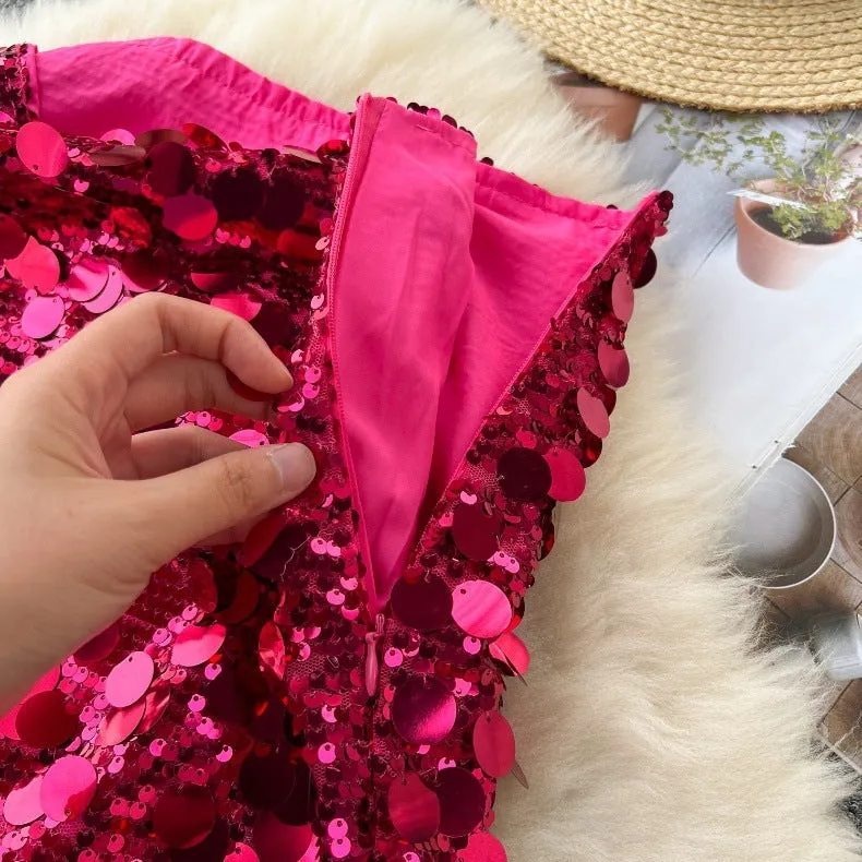 Shimmer Sequin Party Skirt