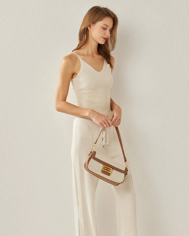 Spaghetti Strap Cashmere Basic Tank Top