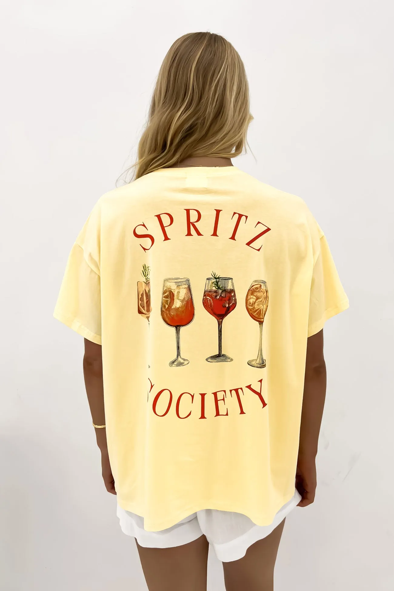 Spritz Society Tee Yellow