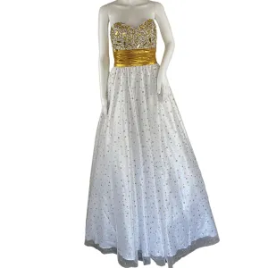 Studio 17 Women’s Strapless Ball Gown Formal Prom Pageant Dress Pre-owned Sz 2