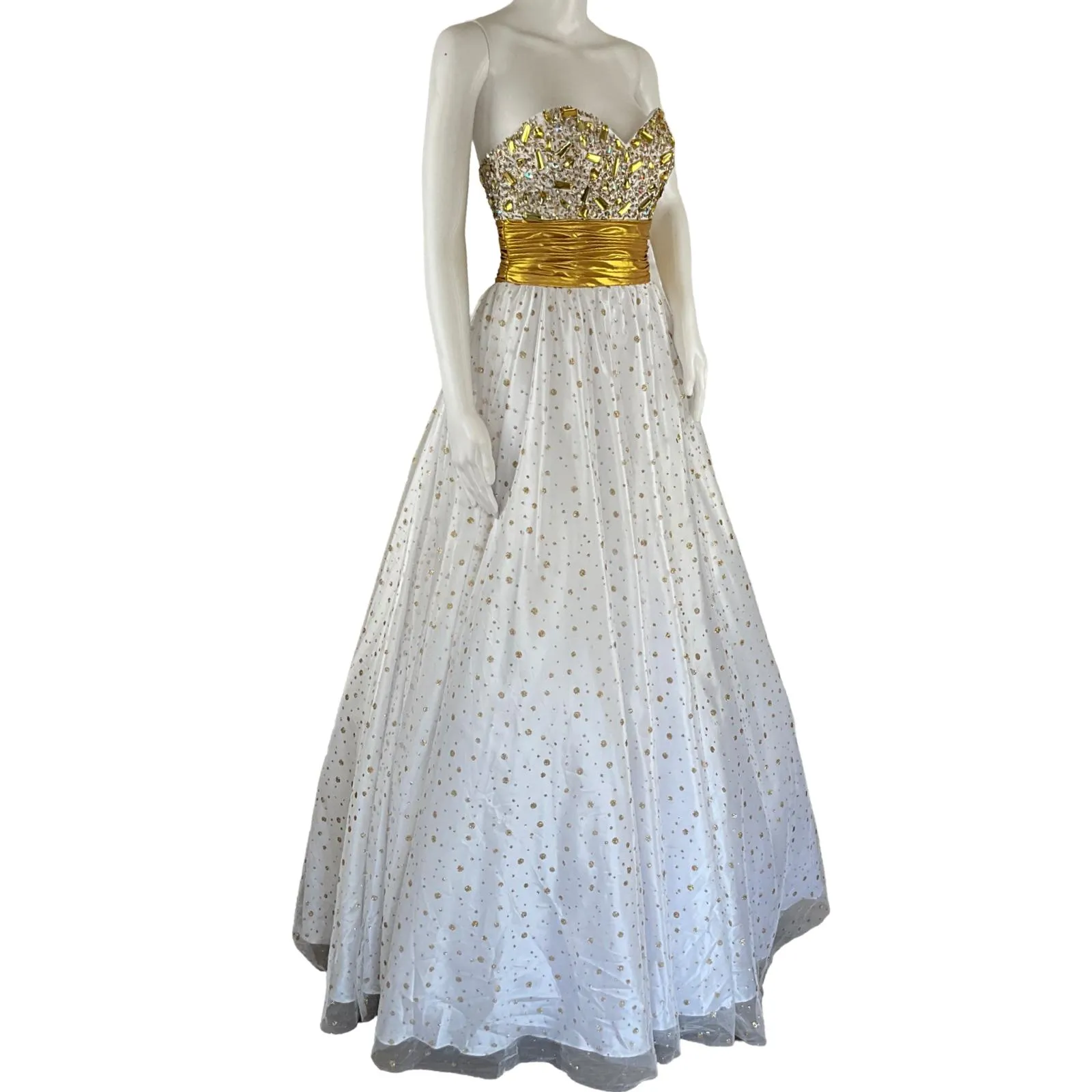 Studio 17 Women’s Strapless Ball Gown Formal Prom Pageant Dress Pre-owned Sz 2