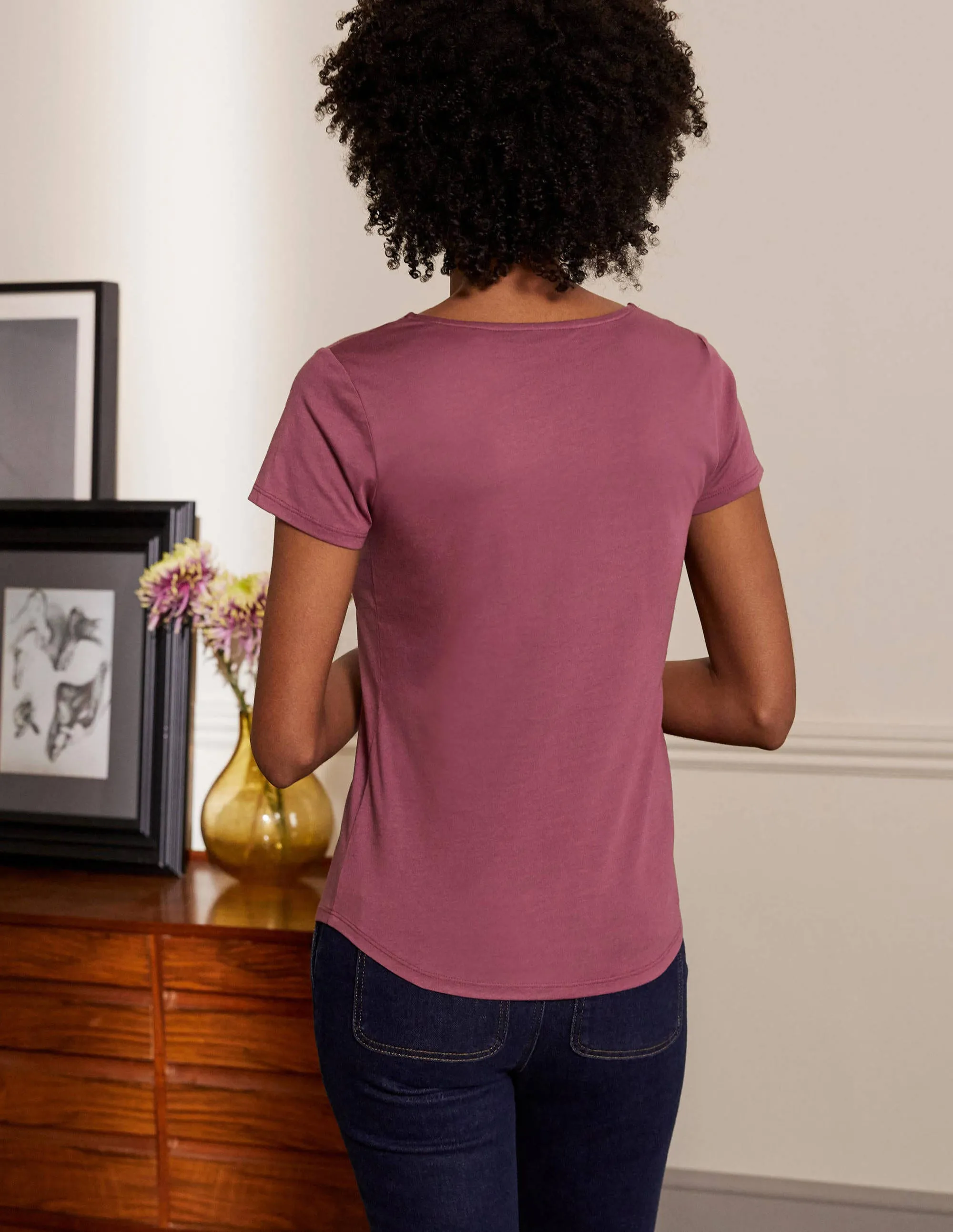 Supersoft Scoop Tee-Figgy Pudding