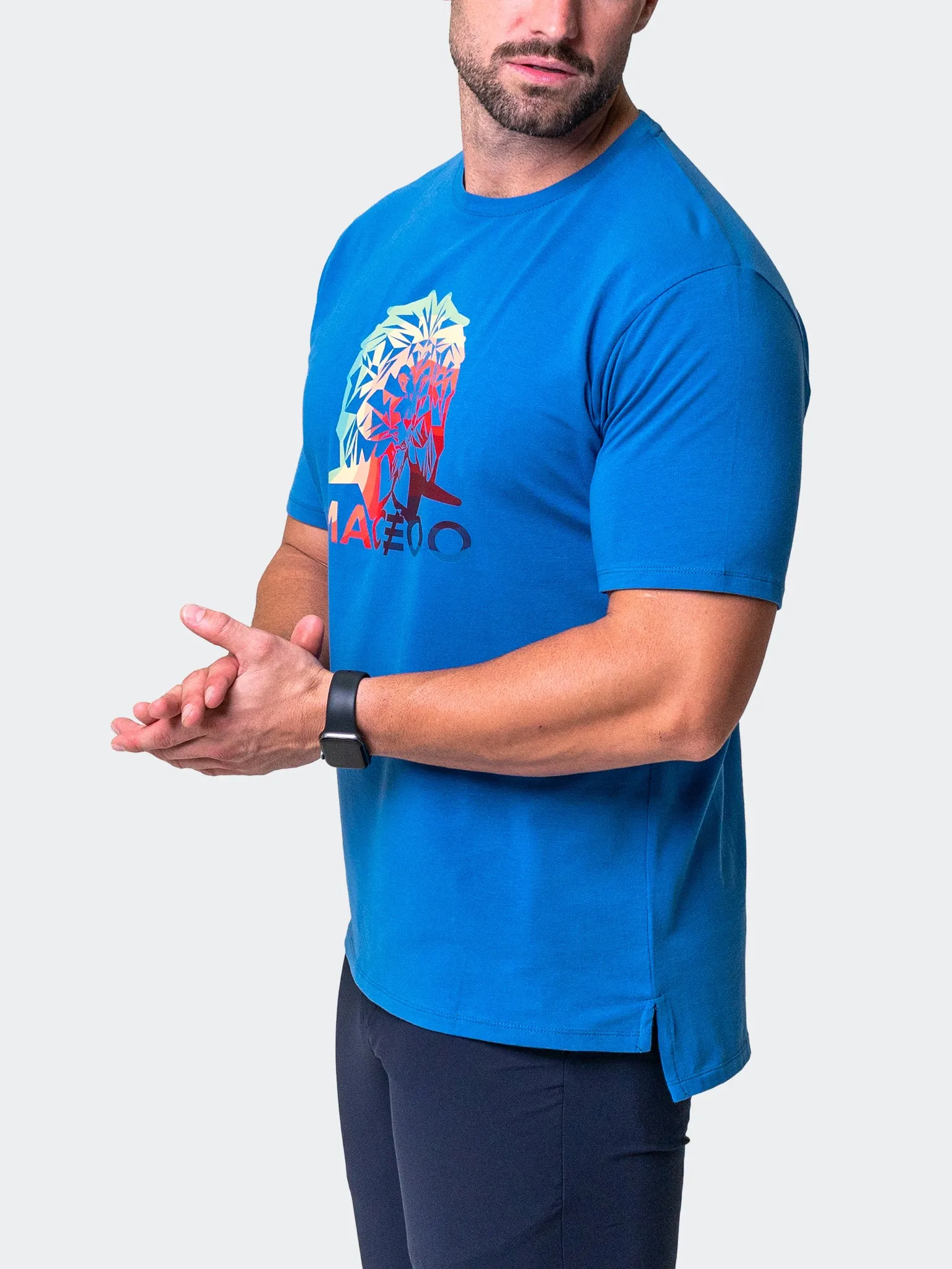 Tee LionRainbow Blue