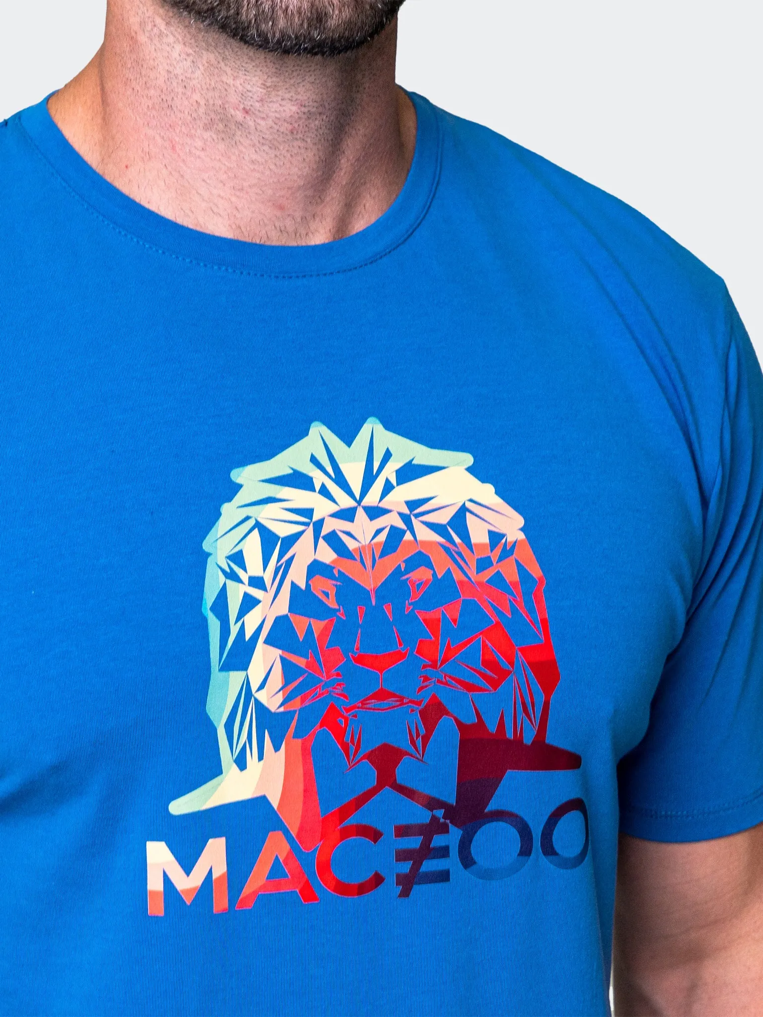 Tee LionRainbow Blue