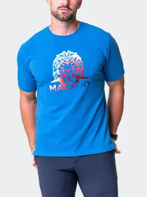 Tee LionRainbow Blue