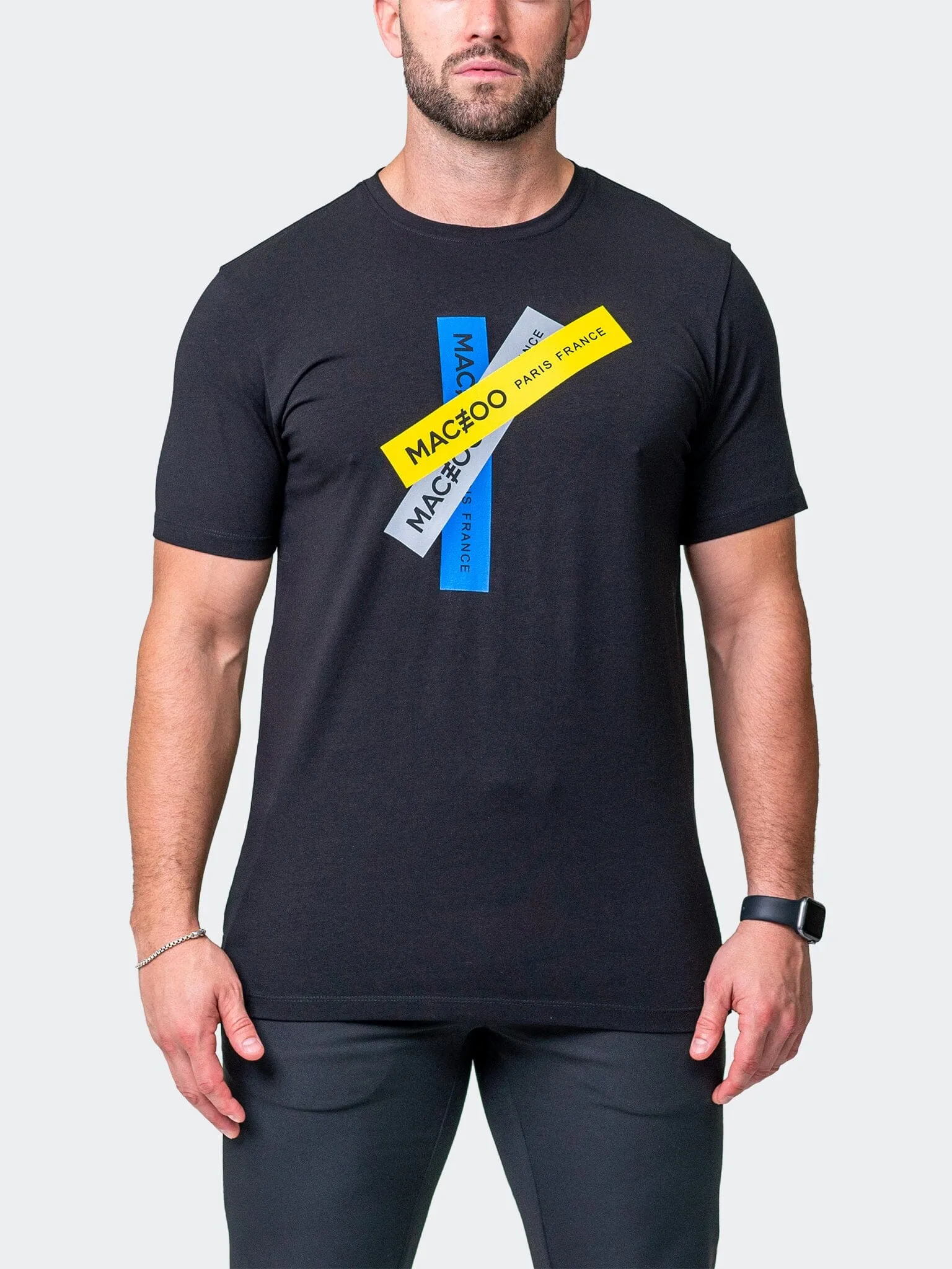 Tee Stacked Black