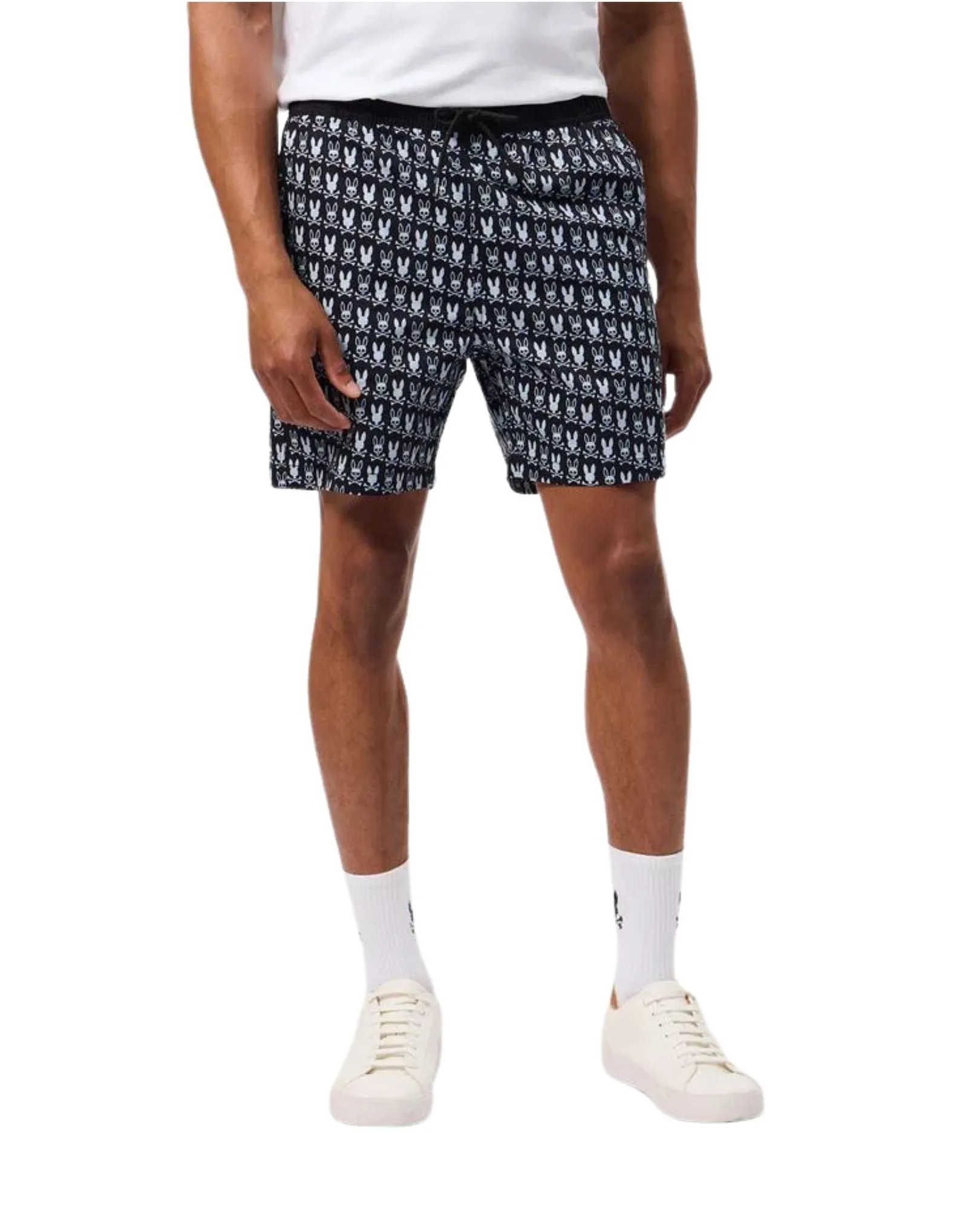 Tilden All Over Print Swim Trunk - Black