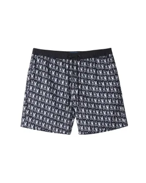 Tilden All Over Print Swim Trunk - Black