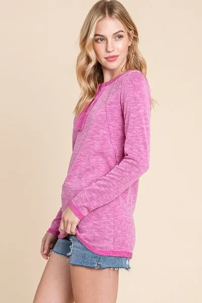 Trendy Basics Henley Top