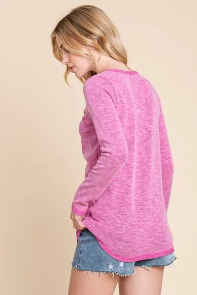 Trendy Basics Henley Top