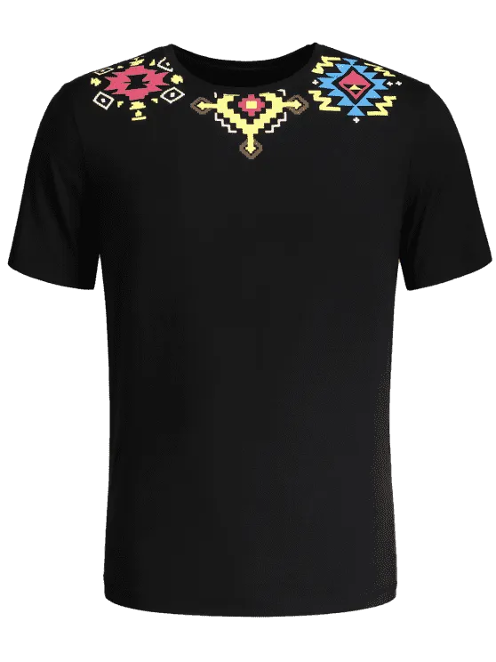 Trendy Geometric Printed Tee