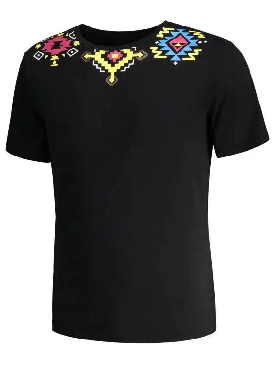 Trendy Geometric Printed Tee