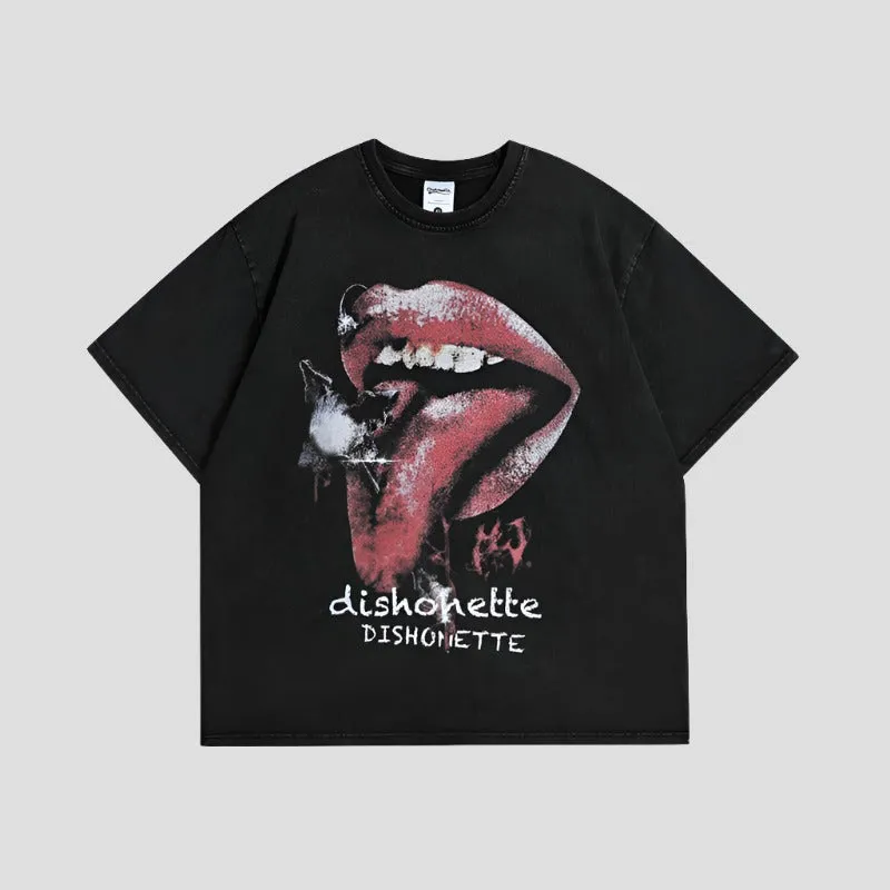 Trendy Top Bold Lip Tee