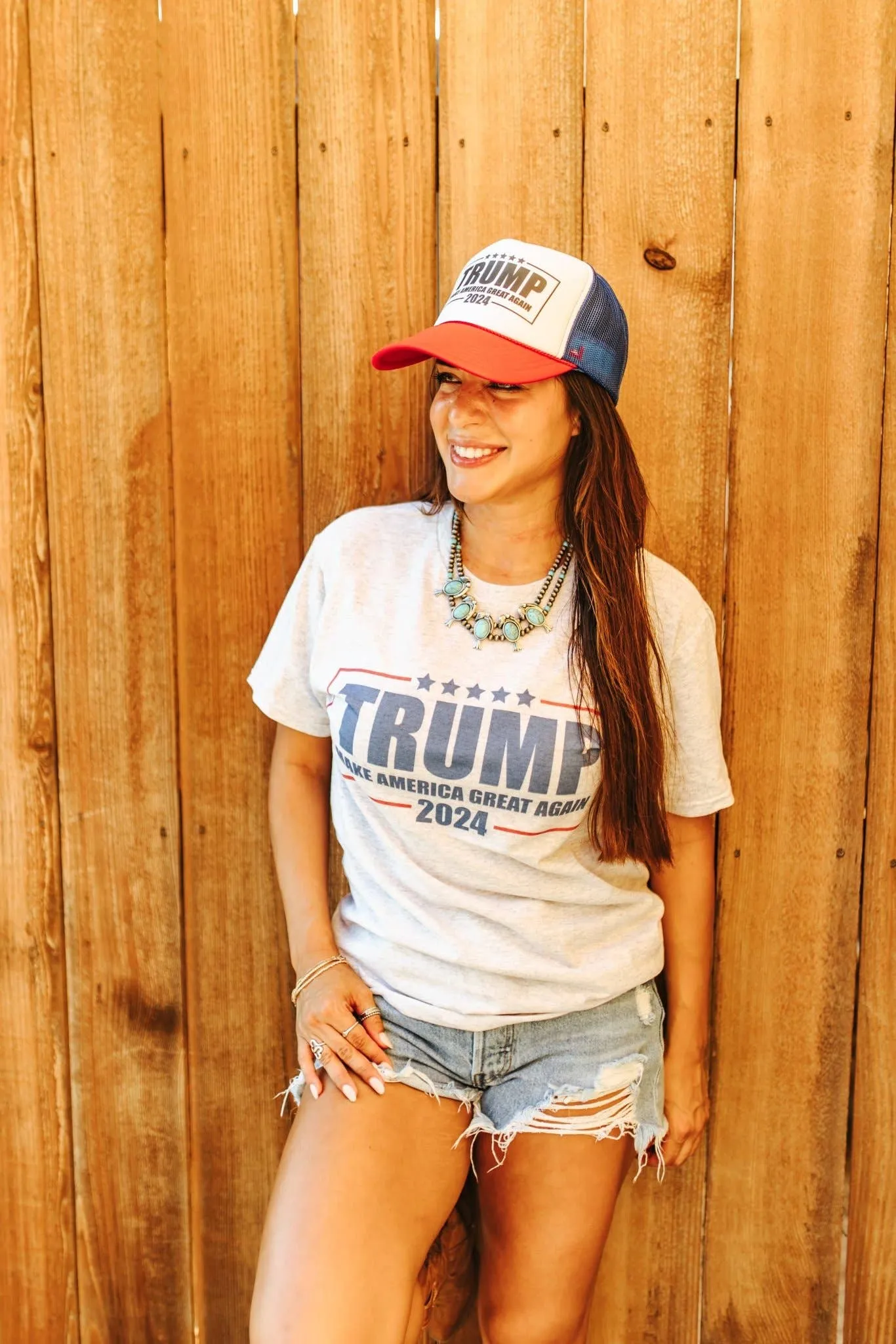 Trump MAGA Tshirt (Light Ash)
