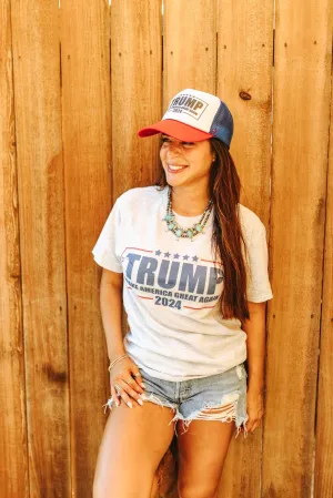 Trump MAGA Tshirt (Light Ash)