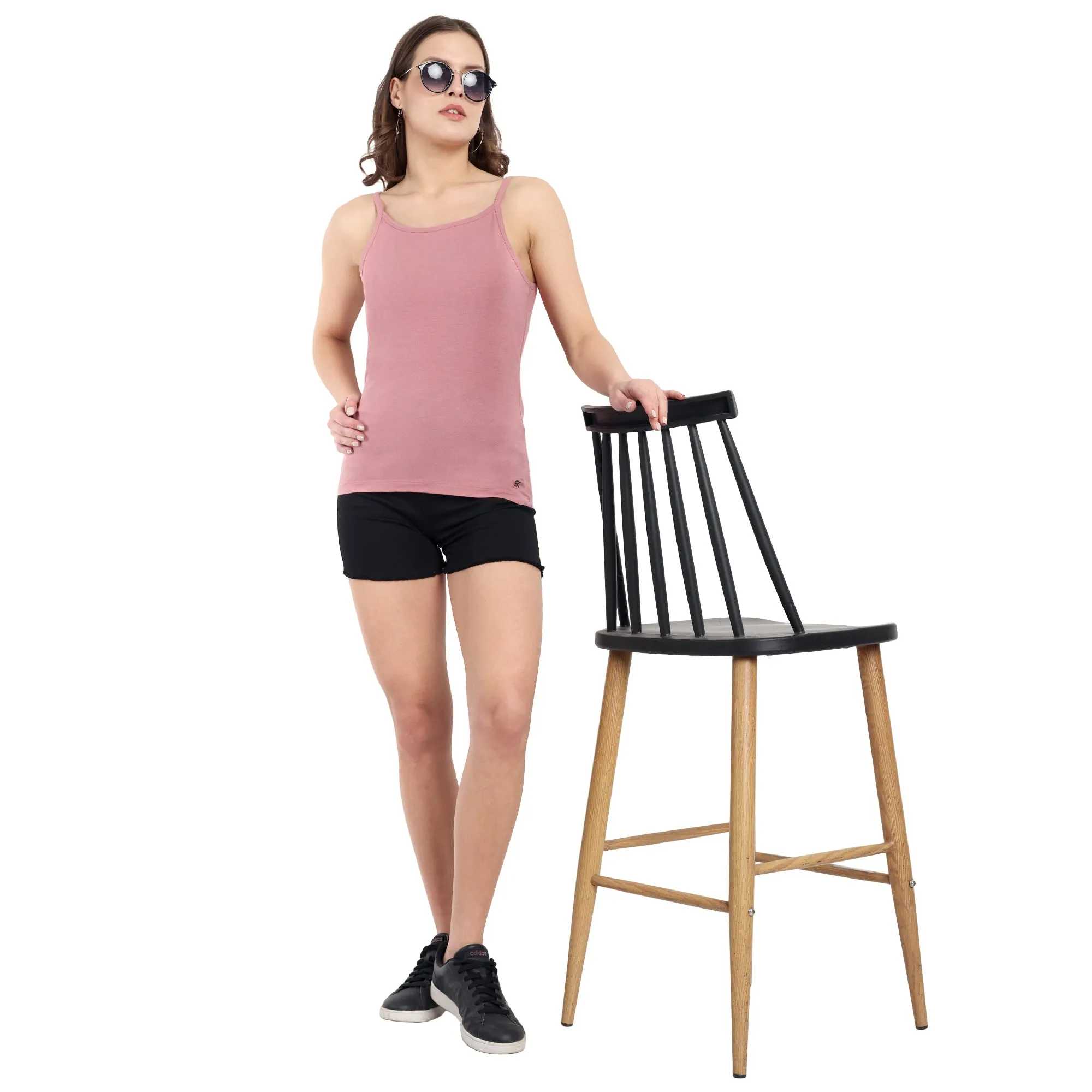 Women Pink Slim Fit Camisole