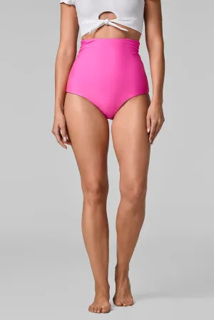 Women's Golden Isles Ultra High Rise Swim Bottom | Tulip Pink