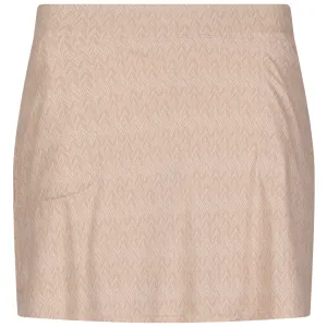 Womens Herringbone Print Sally Trim Skort Camel - AW24