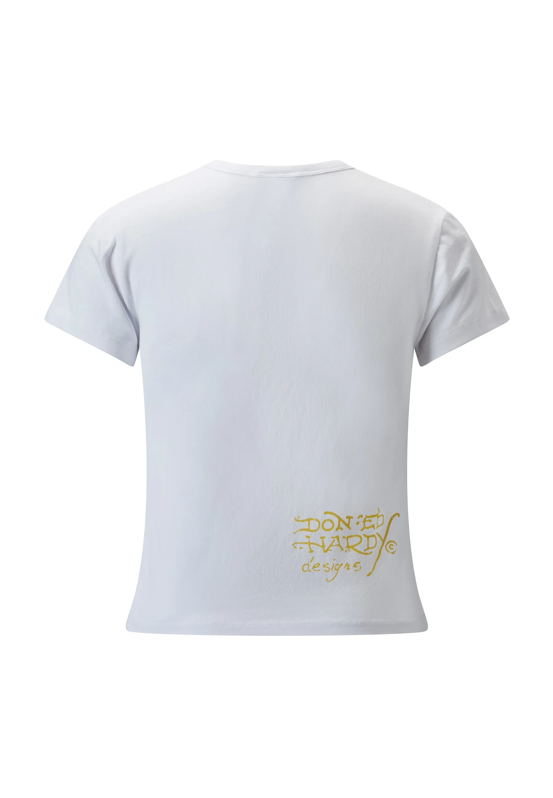 Womens Love-Runs-Wild Baby Slash T-Shirt - White