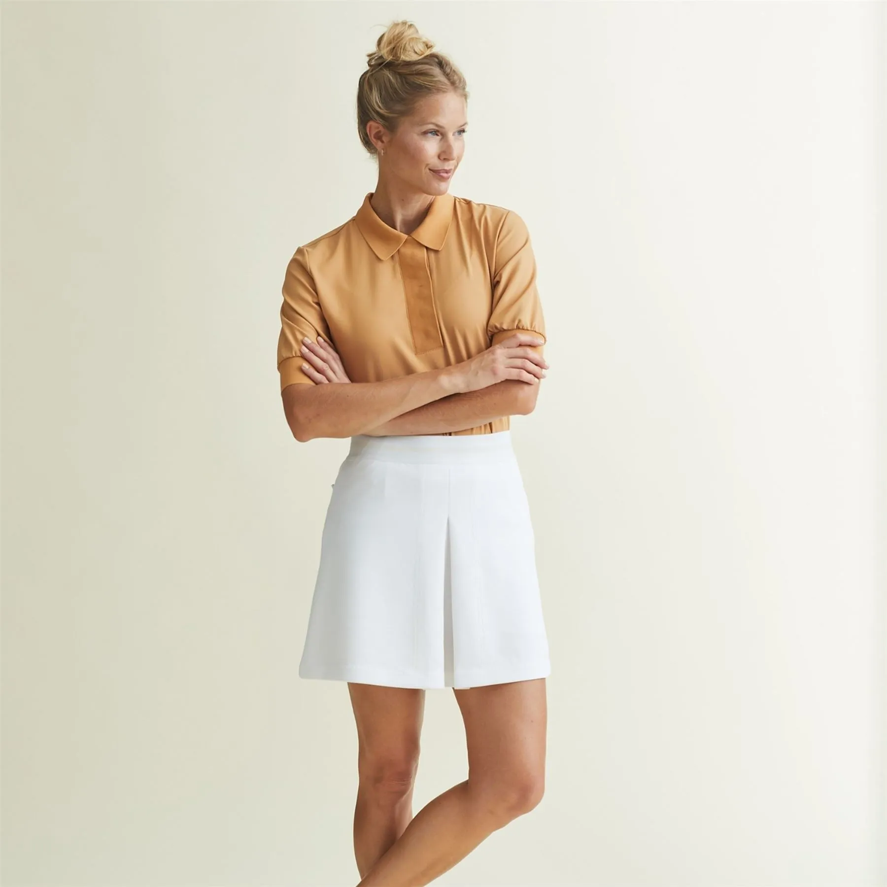 Womens Rita Skort White Cream - AW24
